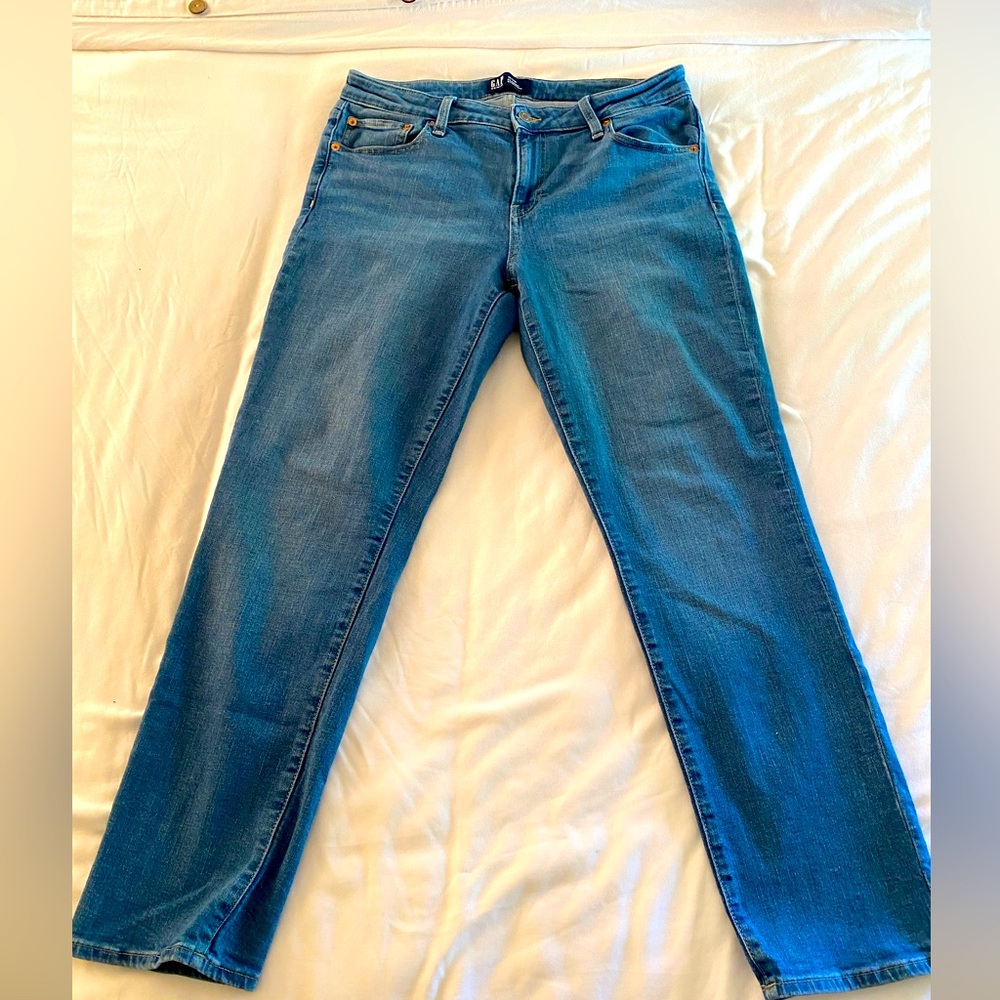 Gap classic straight 12/31 R blue stretchy